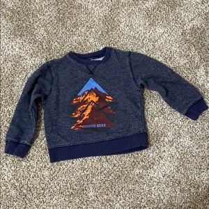 Rugged Bear Mountain Long Sleeve Blue & Orange Toddler Baby Infant Sweatshirt